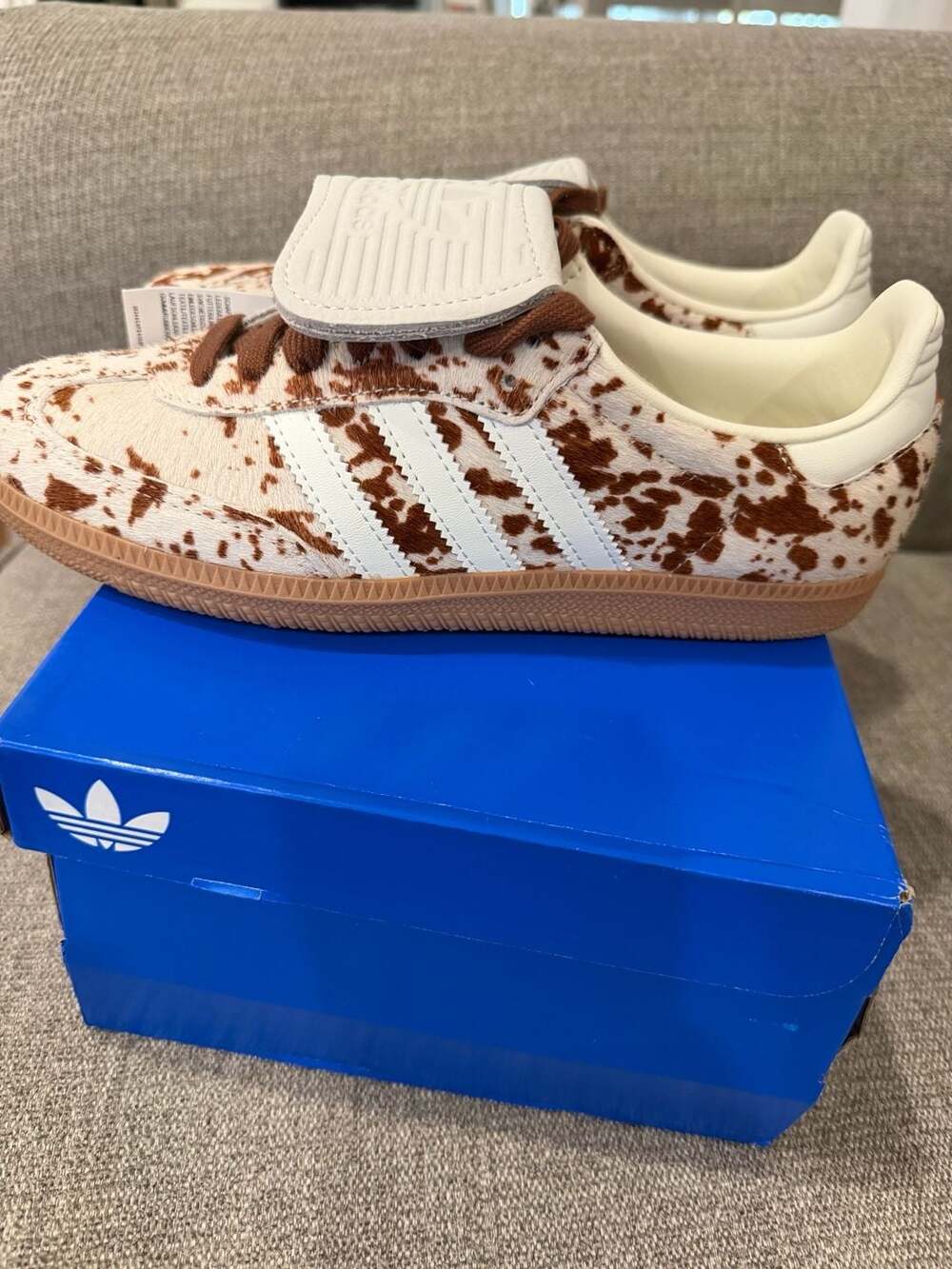 Adidas Samba LT W Cow Print Sneakers Size 6 - Picture 5 of 9